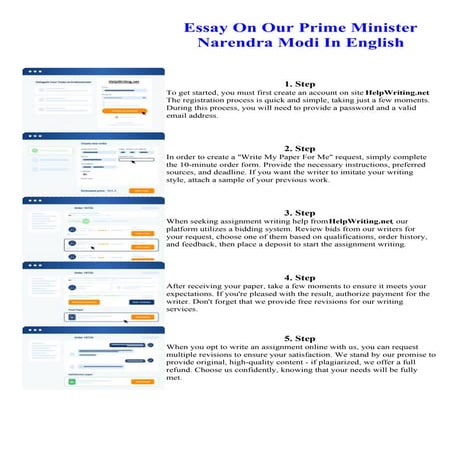 Essay On Our Prime Minister Narendra Modi In English