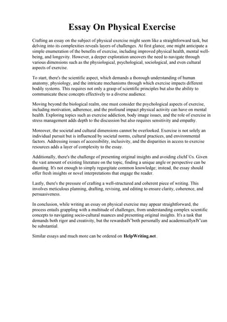 Essay On Physical Exercise PDF essay-on-physical-exercise-pdf