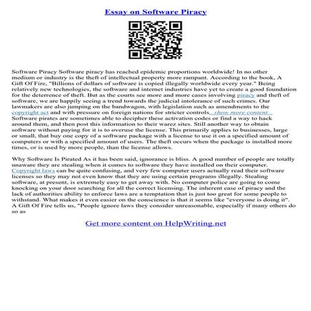 Essay On Piracy