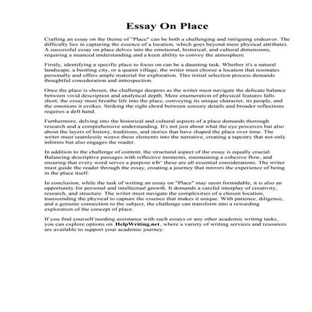 Essay On Place.pdf