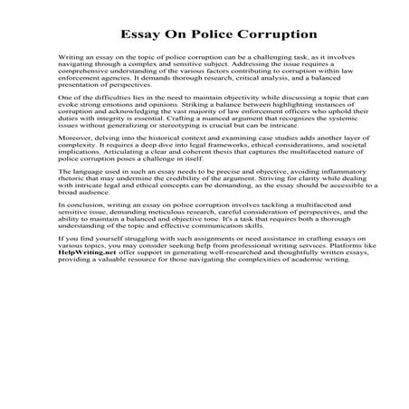 Essay On Police Corruption.pdf