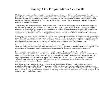 Essay On Population Growth.pdf