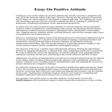 Essay On Positive Attitude.pdf