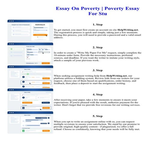Essay On Poverty Poverty Essay For Stu