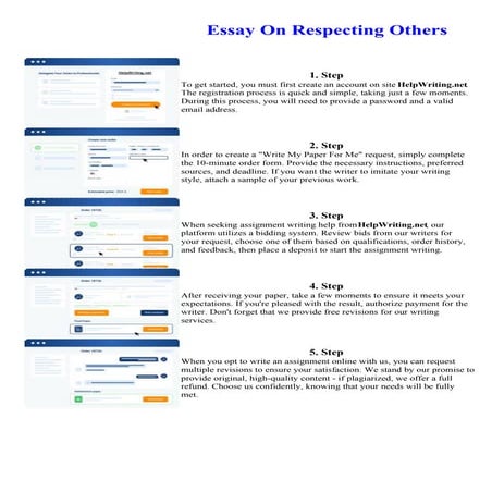 Essay On Respecting Others