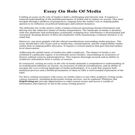 Essay On Role Of Media.pdf