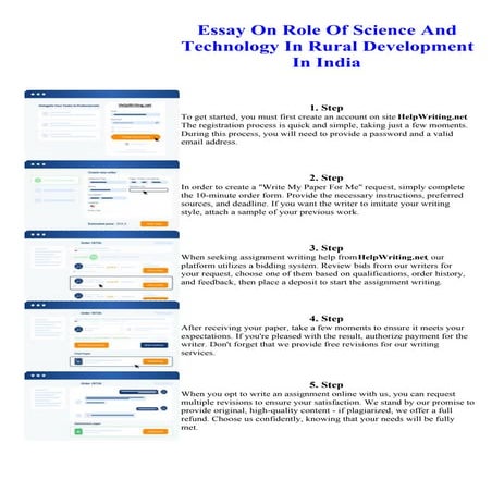 Essay On Role Of Science And Technology In Rural Development In India