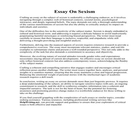 Essay On Sexism.pdf