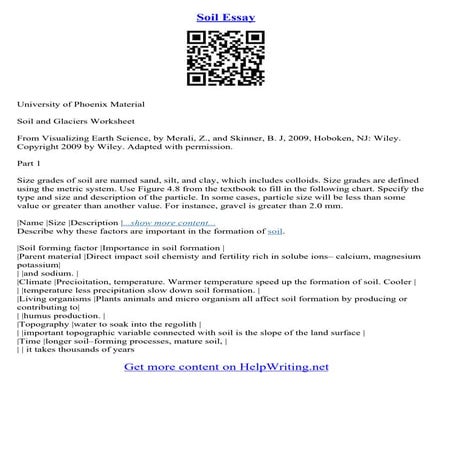 Essay On Soil Conservation | PDF