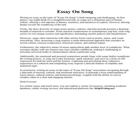 Essay On Song.pdf
