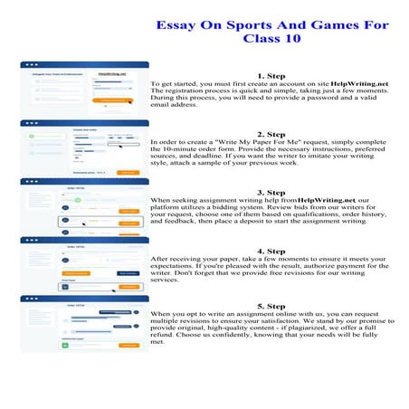 Essay On Sports And Games For Class 10