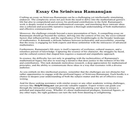 Essay On Srinivasa Ramanujan.pdf