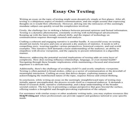 Essay On Texting.pdf