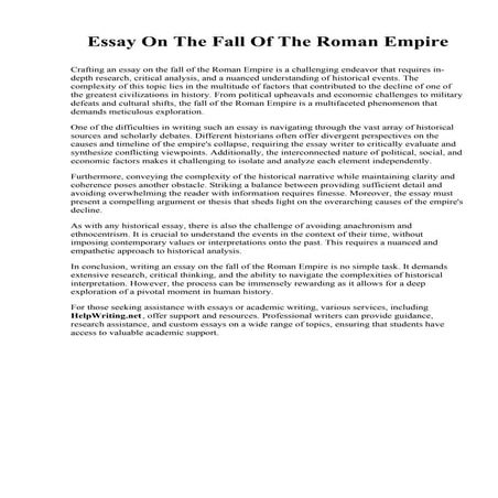 Essay On The Fall Of The Roman Empire.pdf