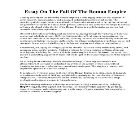 Essay On The Fall Of The Roman Empire.pdf