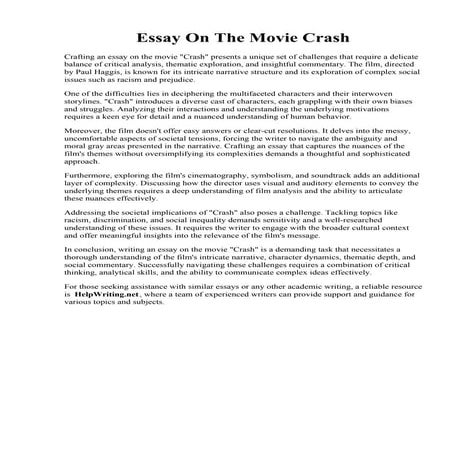 Essay On The Movie Crash.pdf