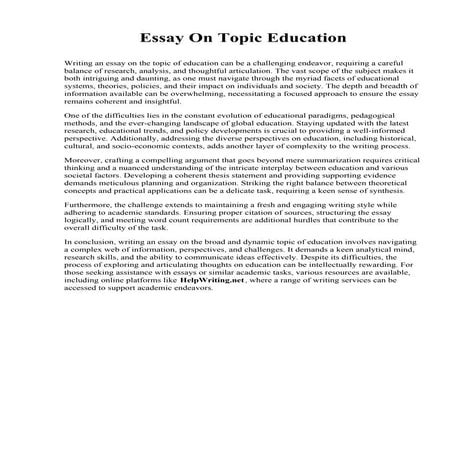 Essay On Topic Education.pdf
