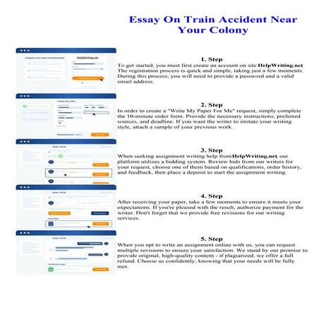 Essay On Train Accident Near Your Colony