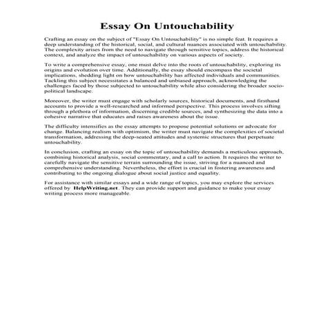 Essay On Untouchability.pdf
