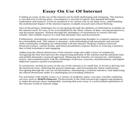 Basic Essay Outline Example | PDF