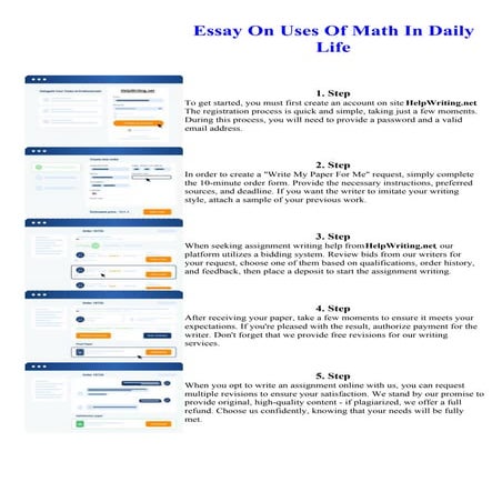 Essay On Uses Of Math In Daily Life
