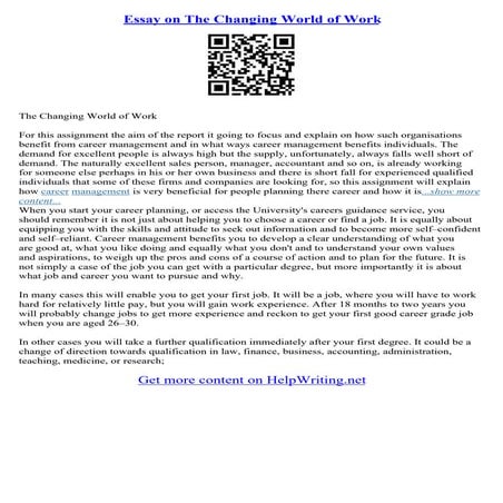 Essay Work | PDF