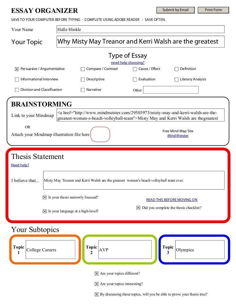 Organization essay writing picture