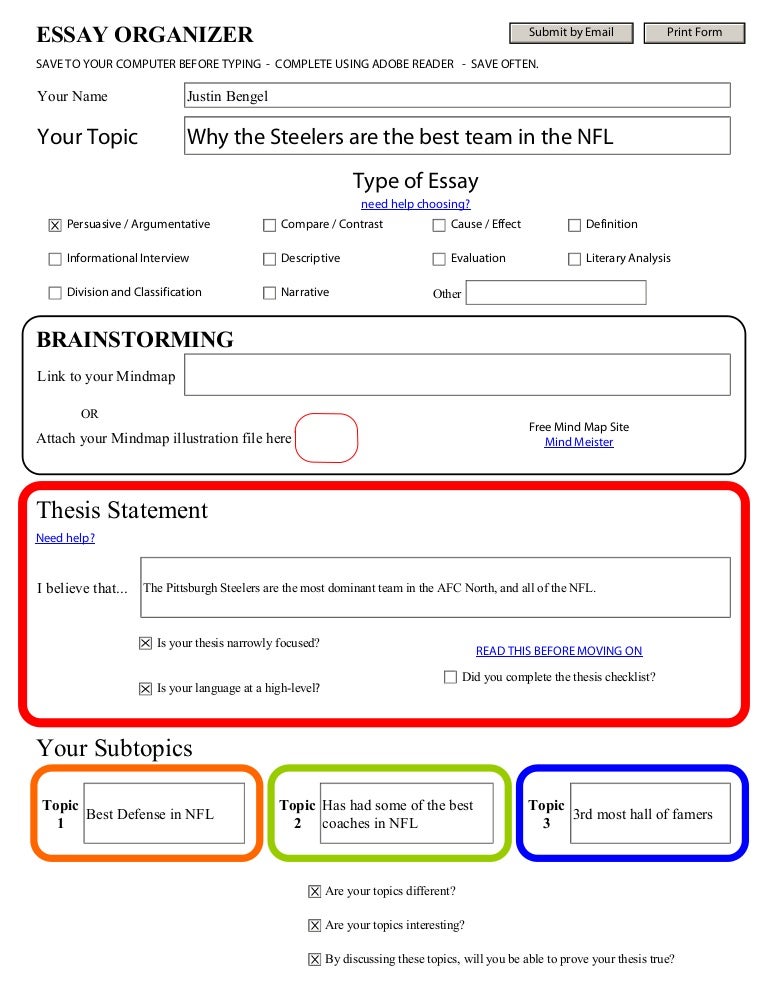 Essay Organizer