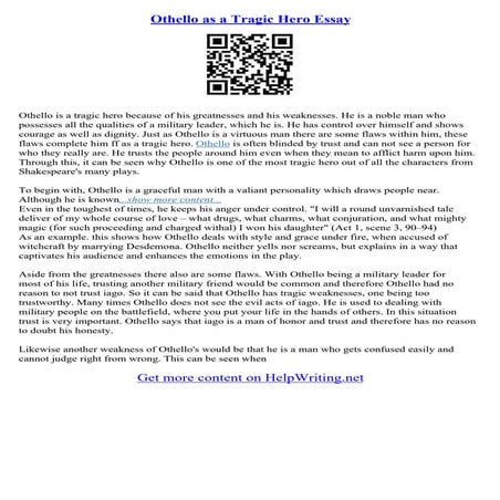 Essay Othello