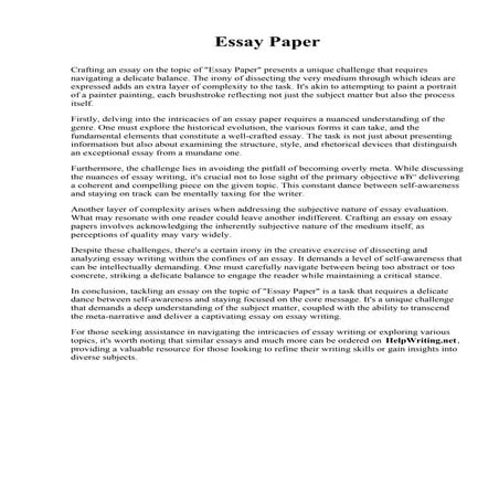 Essay Paper. Pacifica Graduate Institute | PDF