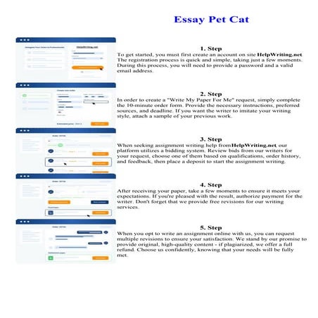 Essay Pet Cat. Online assignment writing service.