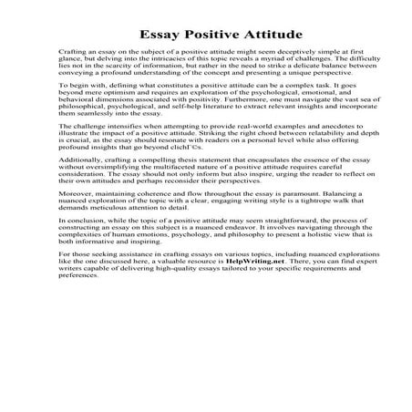 Essays Examples English | PDF