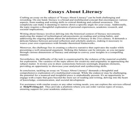 Essays About Literacy.pdf