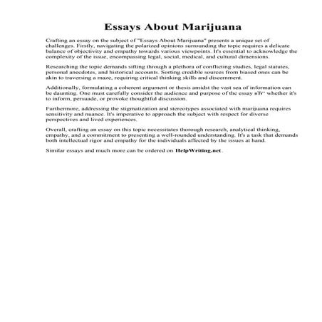 Essays About Marijuana.pdf