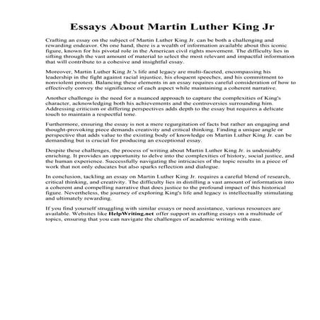 Essays About Martin Luther King Jr.pdf