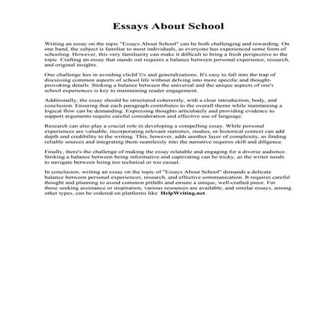 Essays About School.pdf