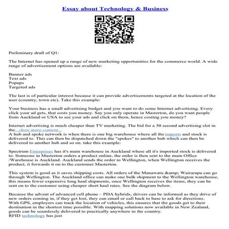 Essays About Technology PDF