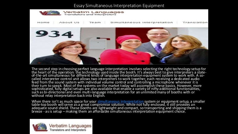 Simultaneous interpreting practice exercises picture