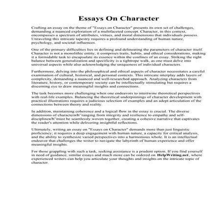 Essays On Character.pdf