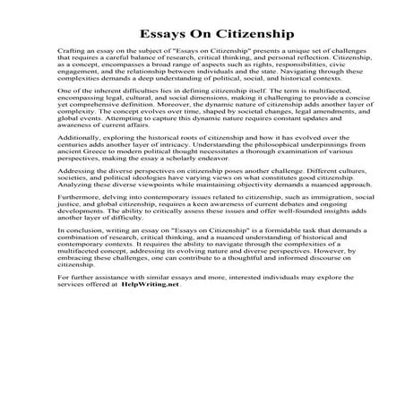 Essays On Citizenship.pdf