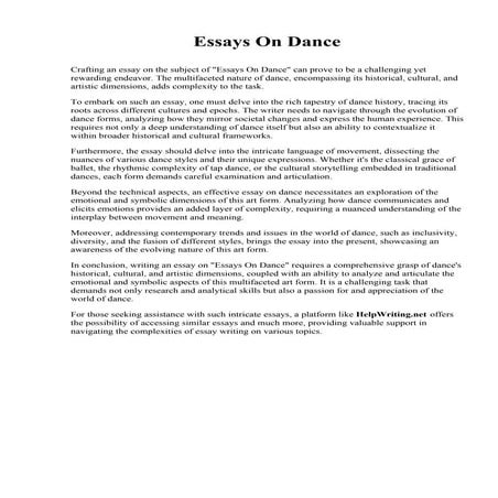 Essays On Dance.pdf