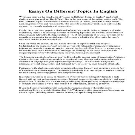 Essays On Different Topics In English.pdf