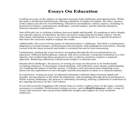 Essays On Education.pdf