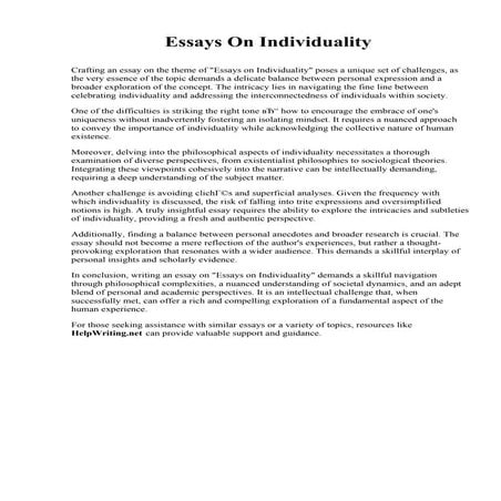 Essays On Individuality.pdf