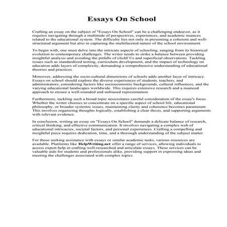 Essays On School.pdf