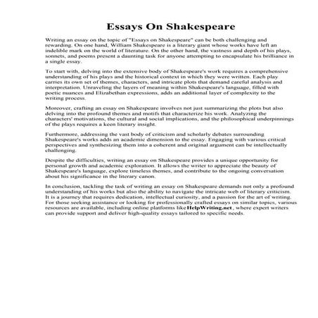 Essays On Shakespeare.pdf