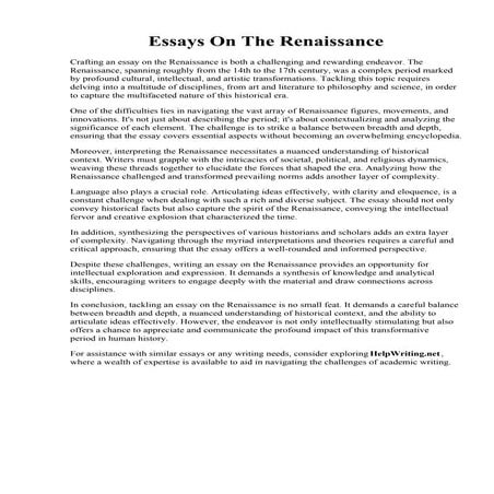 Essays On The Renaissance.pdf