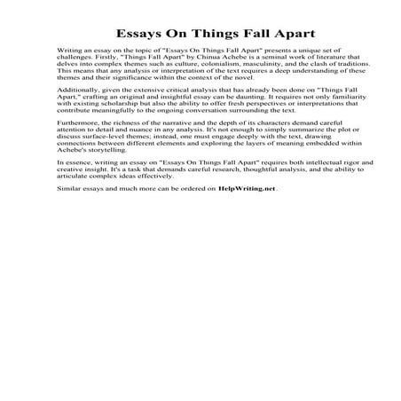 Essays On Things Fall Apart.pdf