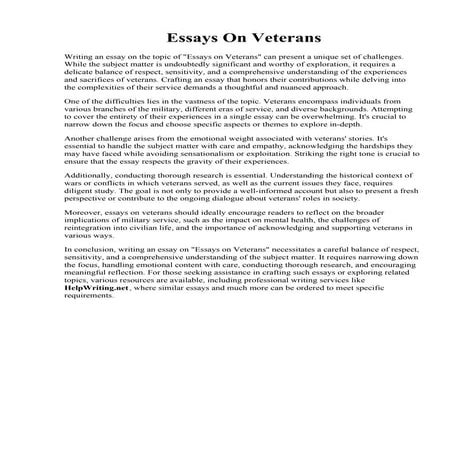Essays On Veterans.pdf