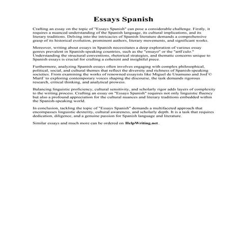 Essays Spanish.pdf